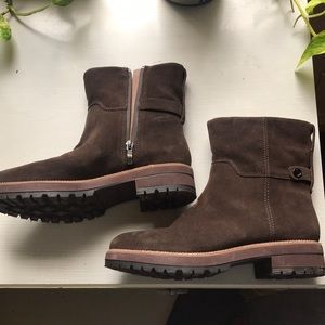 Franco Sarto brown suede boots